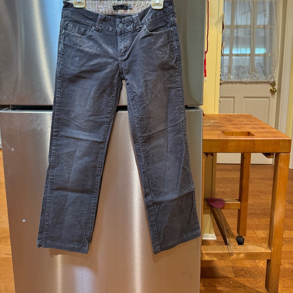 Women’s Gray Prana Corduroy Jeans size 4 regular
